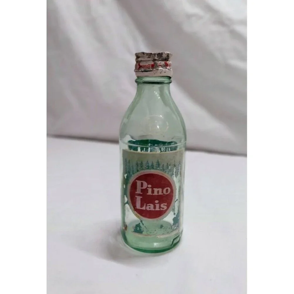 RARE! Old Vintage Pino Lais Glass Bottle Surface Cleaner from MEXICO
